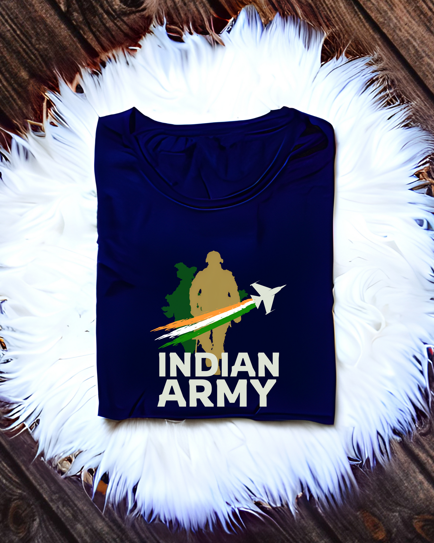 Indian Army Oversized T-Shirt for Men – Patriotic Military Graphic Tee