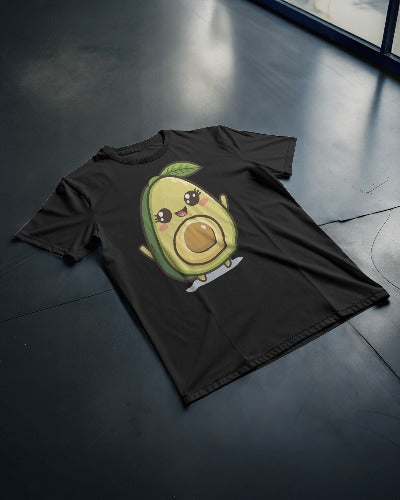 Kawaii Avocado Oversized T-Shirt for Women – Cute & Comfy Fit