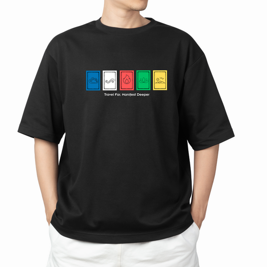 Men’s Oversized T-Shirt – Ladakh Travel Vibes | Travel Far, Manifest Deeper